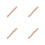 4Pcs Light Yellow Wooden Handles Durable Comfortable Grip 7