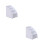 2Pcs White Storage Box Drawer Plastic for Bedroom and Office Use 5