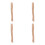 4Pcs Light Yellow Wooden Handles Durable Comfortable Grip 8