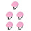 5Pcs Pink Small Dog Hard Hat Adjustable Protective Pet 3