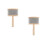 2Pcs Cabasa Percussion Instruments Wooden Handheld Beige Rhythm Sticks 6