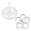 16Pcs Heat Resistant White Egg Steamer Rack for Home Use 3