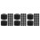 90Pcs Black Foosball Post Cover Tip Protectors Plastic Safety End Caps 6