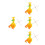 4Pcs Yellow Pull String Plush Duck Puppet Cute Soft Toy for Children 9