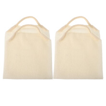 8Pcs Stretchable Beige Back Exfoliating Shower Scrubber Towel for Home