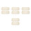 8Pcs Stretchable Beige Back Exfoliating Shower Scrubber Towel for Home 6