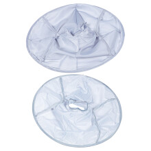 4Pcs Waterproof Hair Cutting Umbrella Cape White PVC Hairdresser Apron