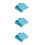 3Pcs Sky-Blue Decorative Tin Boxes with Lid for Candy and Presents 10