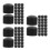 90Pcs Black Foosball Post Cover Tip Protectors Plastic Safety End Caps 5