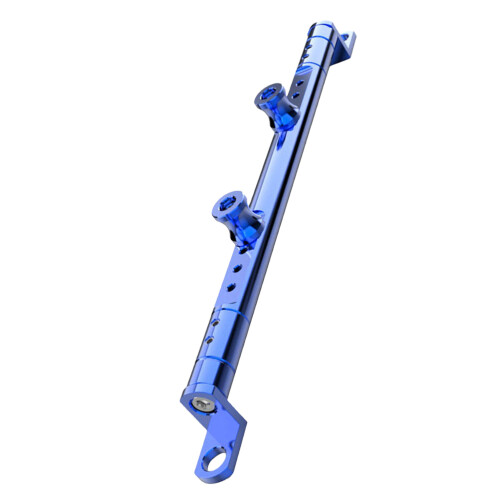 3Pcs Aluminum Motorcycle Handlebar Brace Bar Blue Replacement 2