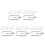 20Pcs Square Stainless Steel Egg Rings Pancake Mold Muffins Maker 8