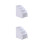 2Pcs White Storage Box Drawer Plastic for Bedroom and Office Use 4