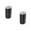 2Pcs Black Car Interior Vinyl Wrap Rolls Pla Tape Waterproof Adhesive 4