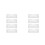 8Pcs PVC Surface Mount Outlet Box White Sturdy Electrical Project Box 4