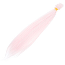 4Pcs Pink Long Curly Doll Wigs Milk Fiber Decorative Hair Extensions