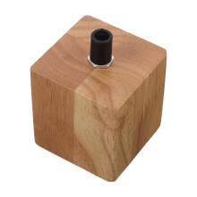 5Pcs Wooden Lamp Base Pendant Light Holder Natural Beige Wood for Home