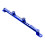 3Pcs Aluminum Motorcycle Handlebar Brace Bar Blue Replacement 2