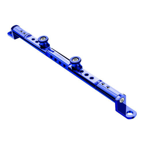 3Pcs Aluminum Motorcycle Handlebar Brace Bar Blue Replacement 1