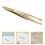 6Pcs Gold Stainless Steel Eyebrow Tweezer Set Multipurpose Lash Tools 10