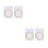 2Pcs Beige Acoustic Guitar Strings Steel Core Durable Replacement Set 9