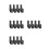 16Pcs Sturdy Acrylic Keyboard Wall Rack Wall Mounted Desk Shelf 5