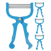 4Pcs Manual Blue Facial Hair Puller Spring Epilators for Women's Chin