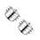 2Pcs Stainless Steel Steaming Pot Silver Home Steamer 6