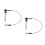 2Pcs Black Push Button Stainless Steel Indexing Positioning Pin 6