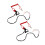 4Pcs Emergency Kill Switch Lanyard Plastic Motorbike Handlebar Tether 1