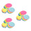 3Pcs Fun Assorted Color Mini Pads for Kids Office 4