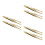 6Pcs Gold Stainless Steel Eyebrow Tweezer Set Multipurpose Lash Tools 6