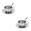 2Sets Silver Stainless Steel Coffee Cup Set Double Wall Insulated Mug 8