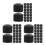 90Pcs Black Foosball Post Cover Tip Protectors Plastic Safety End Caps 7