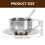 2Sets Silver Stainless Steel Coffee Cup Set Double Wall Insulated Mug 11