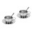 2Sets Silver Stainless Steel Coffee Cup Set Double Wall Insulated Mug 4