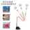 4Pcs Tennis Trainer PVC Suction Cup Adjustable Serve Tool 6