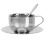 2Sets Silver Stainless Steel Coffee Cup Set Double Wall Insulated Mug 1