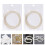 2Pcs Beige Acoustic Guitar Strings Steel Core Durable Replacement Set 11