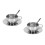 2Sets Silver Stainless Steel Coffee Cup Set Double Wall Insulated Mug 5
