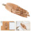 3Pcs Light Brown Poseable Hand Models with Flexible Joints for Art 10