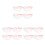 12Pcs Pink Flower Wrapping Mesh Paper Polyester Acrylic Bouquet Wrap 6