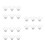 180Pcs Precision Flat Shank Sewing Needles for Thin Fabric Cotton Silk 7