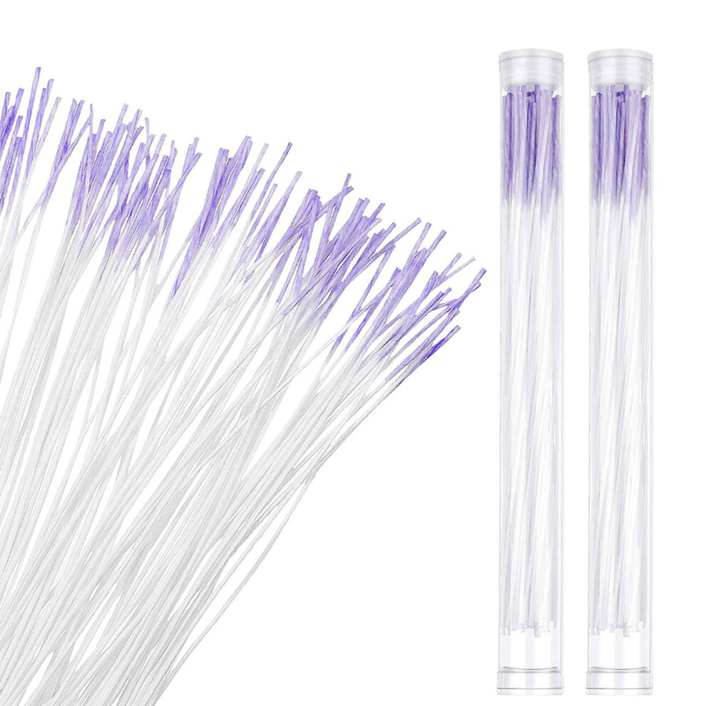 Happyyami Purple 1800Pcs Portable Ear Piercing Cleaner Disposable Floss Kit