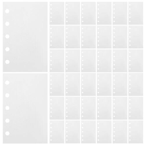 100Pcs White Sticker Organizer Storage Sheets with Release Paper