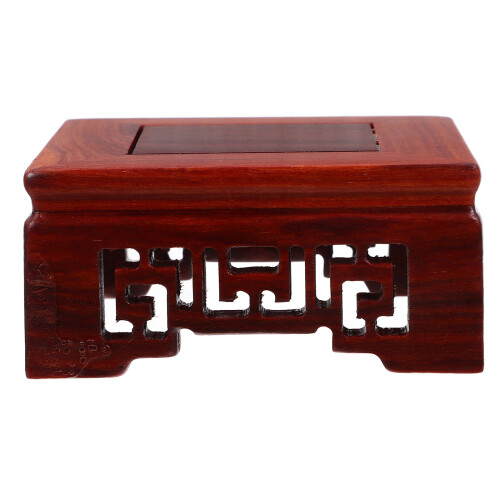 2Pcs Wooden Plant Pot Riser Flowerpot Stand Multi-Use Display Shelf 1