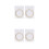 2Pcs Beige Acoustic Guitar Strings Steel Core Durable Replacement Set 3