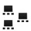 12Pcs Double Sided Wood Chalkboard Boards Black Hanging Message Boards 7