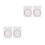 2Pcs Beige Acoustic Guitar Strings Steel Core Durable Replacement Set 4