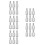 30Pcs Universal Silver Bike Training Wheel Bolts with Washer Set 7