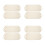 8Pcs Stretchable Beige Back Exfoliating Shower Scrubber Towel for Home 9